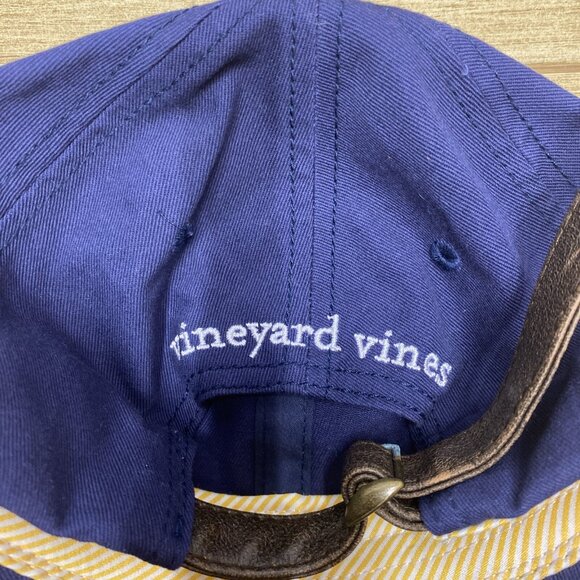 Vineyard Vines Mens Sail Nautical Baseball Cap Navy Adjustable Hat Embroidered - Picture 14 of 15